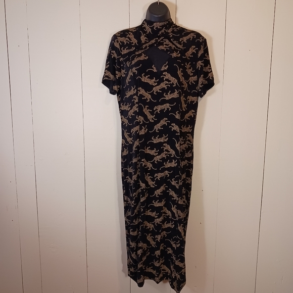 Vintage Joseph Ribkoff peekaboo animal print dress - Picture 4 of 12